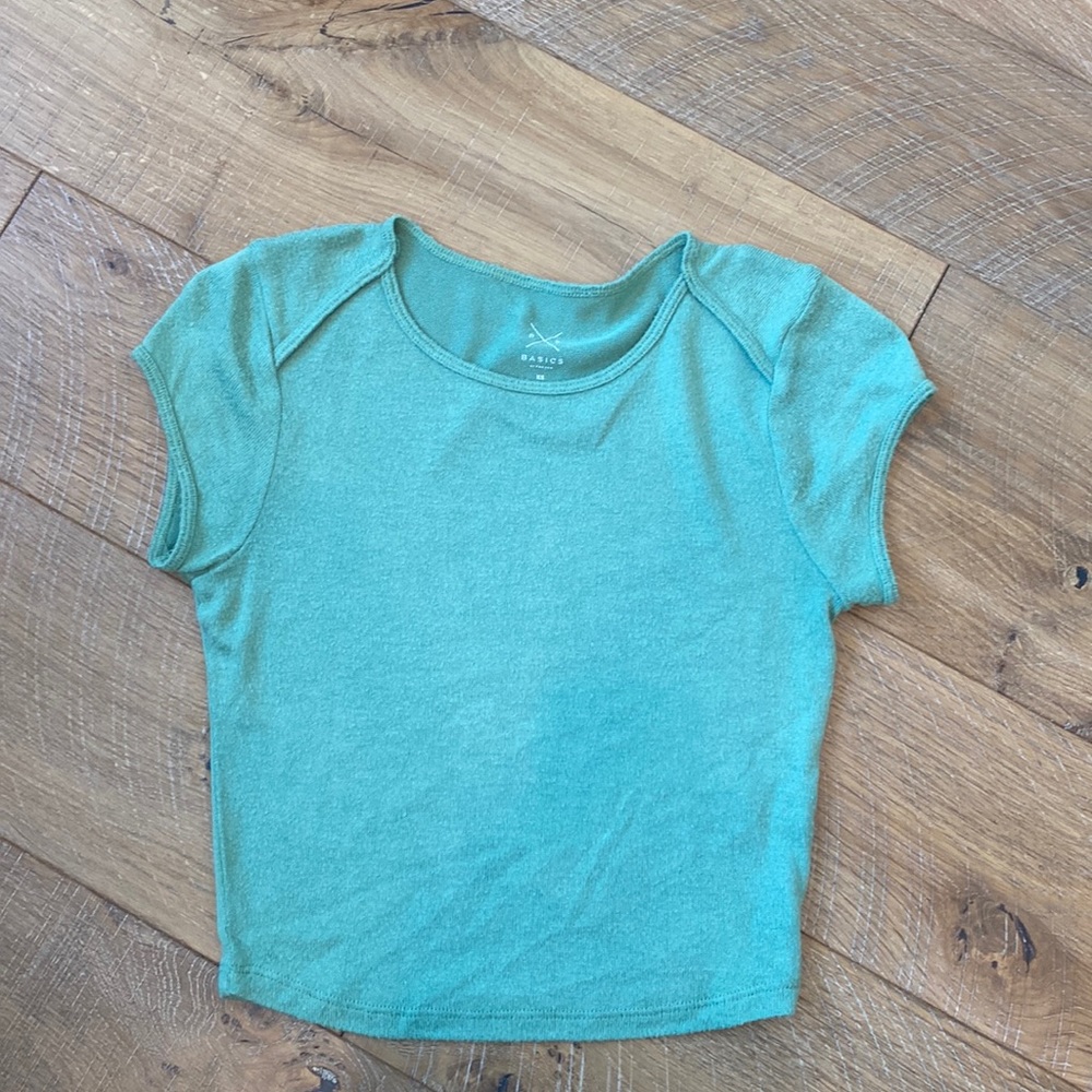 PaCSun, cute baby tee! Darker green than shown!